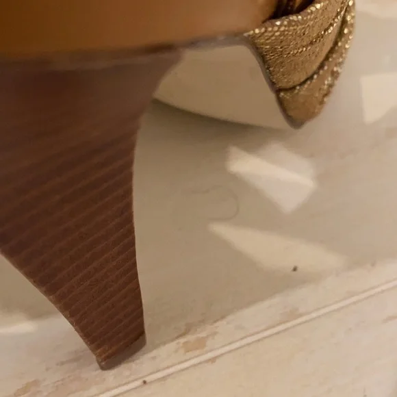 BCBGirls Metallic Gold Sandal - Picture 6 of 7